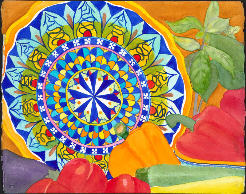 SOLD-Kitchen Plenty-Watercolor-Cards Available