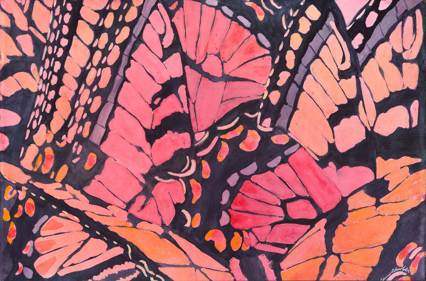 SOLD-Patterns Converging-Watercolor-Cards Available